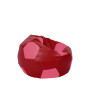 Fotoliu puf Baby Ball - imitatie piele - rosu/roz Fotoliu puf Baby Ball - imitatie piele - rosu/roz
