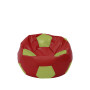 Fotoliu puf Baby Ball - imitatie piele - rosu/verde Fotoliu puf Baby Ball - imitatie piele - rosu/verde