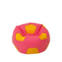 Fotoliu puf Baby Ball - imitatie piele - roz/galben Fotoliu puf Baby Ball - imitatie piele - roz/galben