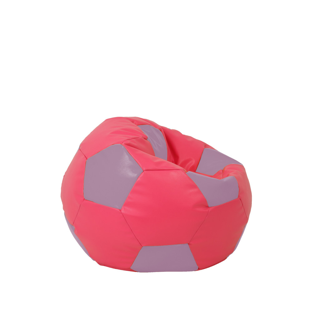 Fotoliu puf Baby Ball - imitatie piele - roz/mov Fotoliu puf Baby Ball - imitatie piele - roz/mov