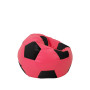 Fotoliu puf Baby Ball - imitatie piele - roz/negru Fotoliu puf Baby Ball - imitatie piele - roz/negru