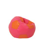 Fotoliu puf Baby Ball - imitatie piele - roz/portocaliu Fotoliu puf Baby Ball - imitatie piele - roz/portocaliu