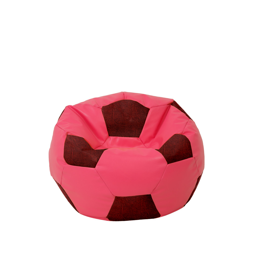 Fotoliu puf Baby Ball - imitatie piele - roz/bordo Fotoliu puf Baby Ball - imitatie piele - roz/bordo