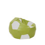 Fotoliu puf Baby Ball - imitatie piele - verde/alb Fotoliu puf Baby Ball - imitatie piele - verde/alb