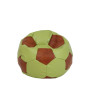 Fotoliu puf Baby Ball - imitatie piele - verde/coniac Fotoliu puf Baby Ball - imitatie piele - verde/coniac