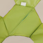 Fotoliu puf Baby Ball - imitatie piele - verde/crem Fotoliu puf Baby Ball - imitatie piele - verde/crem