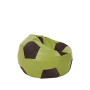 Fotoliu puf Baby Ball - imitatie piele - verde/maro Fotoliu puf Baby Ball - imitatie piele - verde/maro