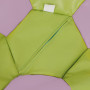 Fotoliu puf Baby Ball - imitatie piele - verde/mov Fotoliu puf Baby Ball - imitatie piele - verde/mov