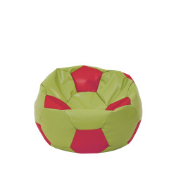 Fotoliu puf Baby Ball - imitatie piele - verde/rosu Fotoliu puf Baby Ball - imitatie piele - verde/rosu