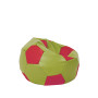 Fotoliu puf Baby Ball - imitatie piele - verde/rosu Fotoliu puf Baby Ball - imitatie piele - verde/rosu