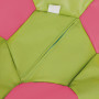 Fotoliu puf Baby Ball - imitatie piele - verde/roz Fotoliu puf Baby Ball - imitatie piele - verde/roz