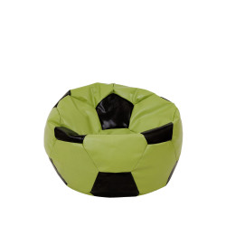 Fotoliu puf Baby Ball - imitatie piele - verde/wenge Fotoliu puf Baby Ball - imitatie piele - verde/wenge