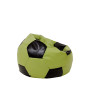 Fotoliu puf Baby Ball - imitatie piele - verde/wenge Fotoliu puf Baby Ball - imitatie piele - verde/wenge