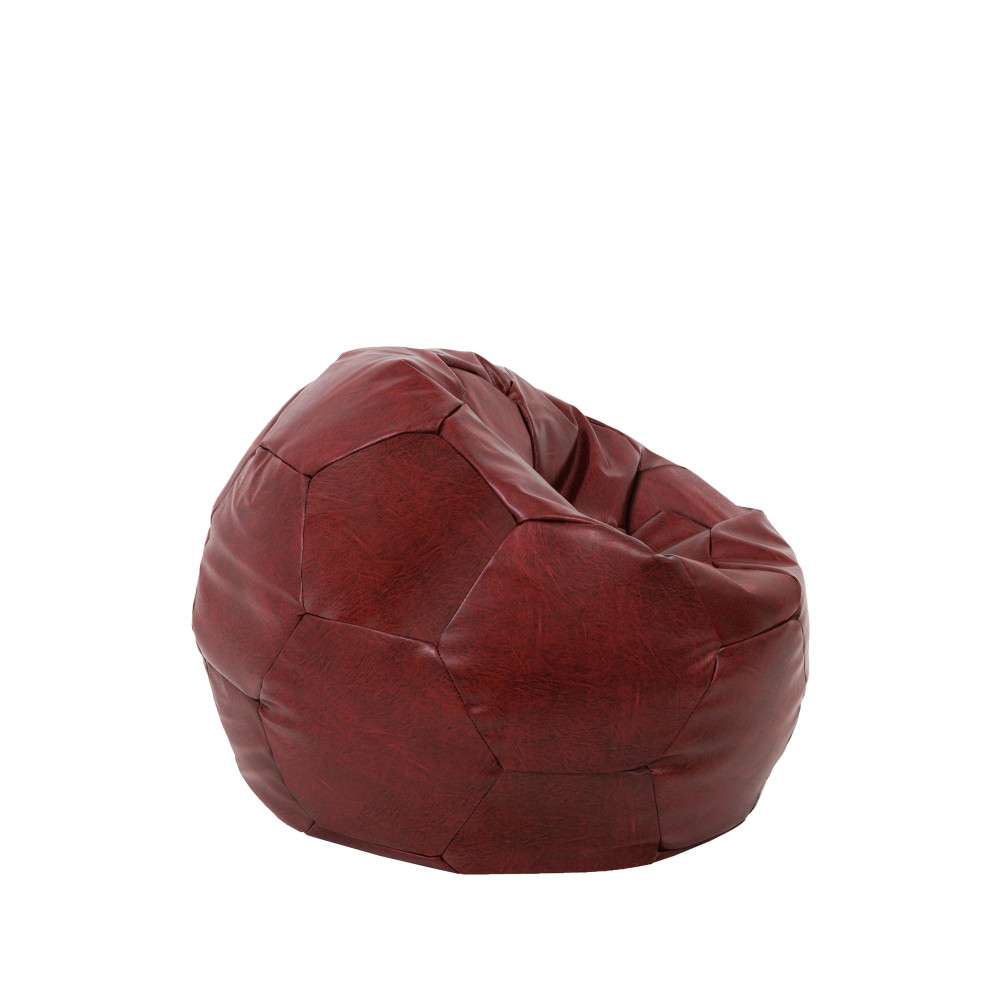 Fotoliu puf Baby Ball - imitatie piele - bordo Fotoliu puf Baby Ball - imitatie piele - bordo
