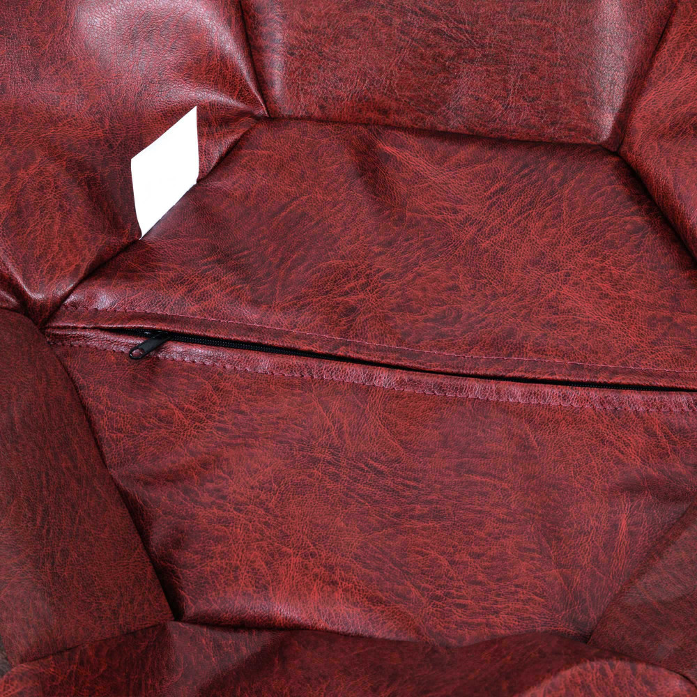 Fotoliu puf Baby Ball - imitatie piele - bordo Fotoliu puf Baby Ball - imitatie piele - bordo