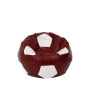 Fotoliu puf Baby Ball - imitatie piele - bordo/alb Fotoliu puf Baby Ball - imitatie piele - bordo/alb