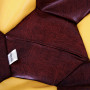 Fotoliu puf Baby Ball - imitatie piele - bordo/galben Fotoliu puf Baby Ball - imitatie piele - bordo/galben