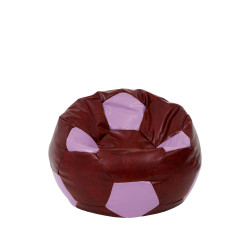 Fotoliu puf Baby Ball - imitatie piele - bordo/mov Fotoliu puf Baby Ball - imitatie piele - bordo/mov