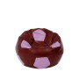 Fotoliu puf Baby Ball - imitatie piele - bordo/mov Fotoliu puf Baby Ball - imitatie piele - bordo/mov