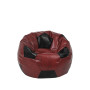 Fotoliu puf Baby Ball - imitatie piele - bordo/negru Fotoliu puf Baby Ball - imitatie piele - bordo/negru