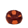 Fotoliu puf Baby Ball - imitatie piele - bordo/portocaliu Fotoliu puf Baby Ball - imitatie piele - bordo/portocaliu