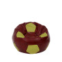 Fotoliu puf Baby Ball - imitatie piele - bordo/verde Fotoliu puf Baby Ball - imitatie piele - bordo/verde