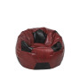Fotoliu puf Baby Ball - imitatie piele - bordo/wenge Fotoliu puf Baby Ball - imitatie piele - bordo/wenge