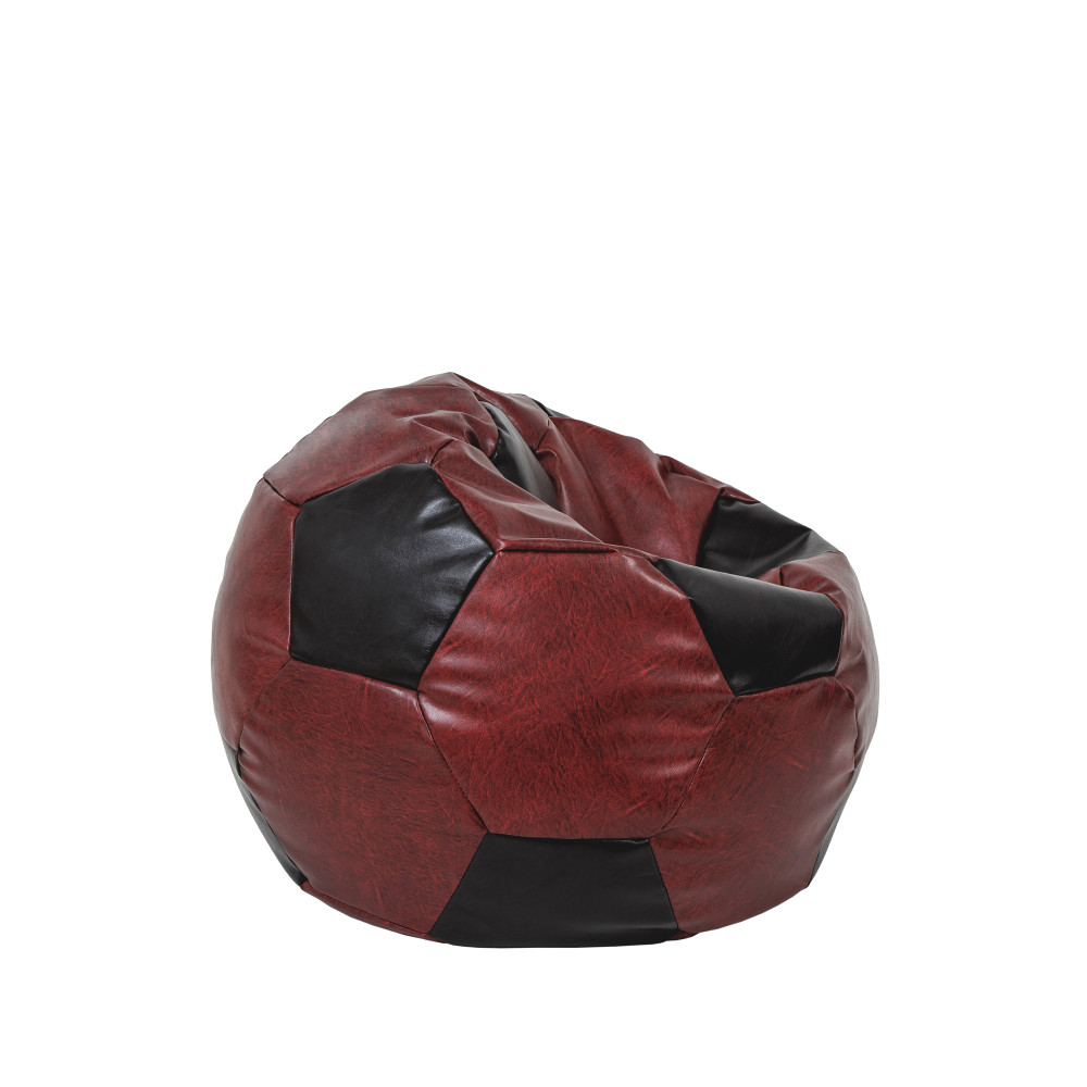 Fotoliu puf Baby Ball - imitatie piele - bordo/wenge Fotoliu puf Baby Ball - imitatie piele - bordo/wenge