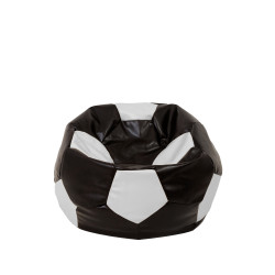 Fotoliu puf Baby Ball - imitatie piele - wenge/alb Fotoliu puf Baby Ball - imitatie piele - wenge/alb