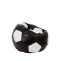 Fotoliu puf Baby Ball - imitatie piele - wenge/alb Fotoliu puf Baby Ball - imitatie piele - wenge/alb