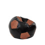 Fotoliu puf Baby Ball - imitatie piele - wenge/coniac Fotoliu puf Baby Ball - imitatie piele - wenge/coniac