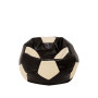 Fotoliu puf Baby Ball - imitatie piele - wenge/crem Fotoliu puf Baby Ball - imitatie piele - wenge/crem