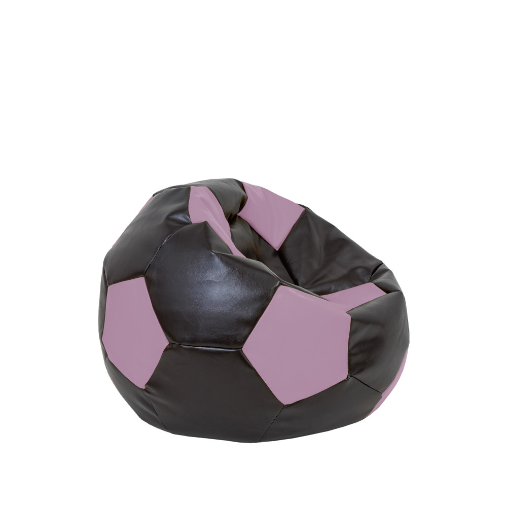 Fotoliu puf Baby Ball - imitatie piele - wenge/mov Fotoliu puf Baby Ball - imitatie piele - wenge/mov