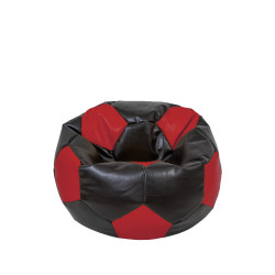 Fotoliu puf Baby Ball - imitatie piele - wenge/rosu Fotoliu puf Baby Ball - imitatie piele - wenge/rosu