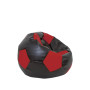 Fotoliu puf Baby Ball - imitatie piele - wenge/rosu Fotoliu puf Baby Ball - imitatie piele - wenge/rosu