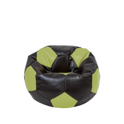 Fotoliu puf Baby Ball - imitatie piele - wenge/verde Fotoliu puf Baby Ball - imitatie piele - wenge/verde