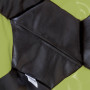 Fotoliu puf Baby Ball - imitatie piele - wenge/verde Fotoliu puf Baby Ball - imitatie piele - wenge/verde