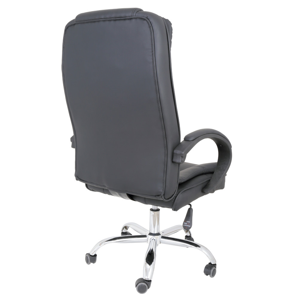 Scaun directorial BARI - imitatie piele neagra Scaun directorial BARI - imitatie piele neagra