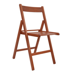 Scaun pliant Basic - cadru cires 
