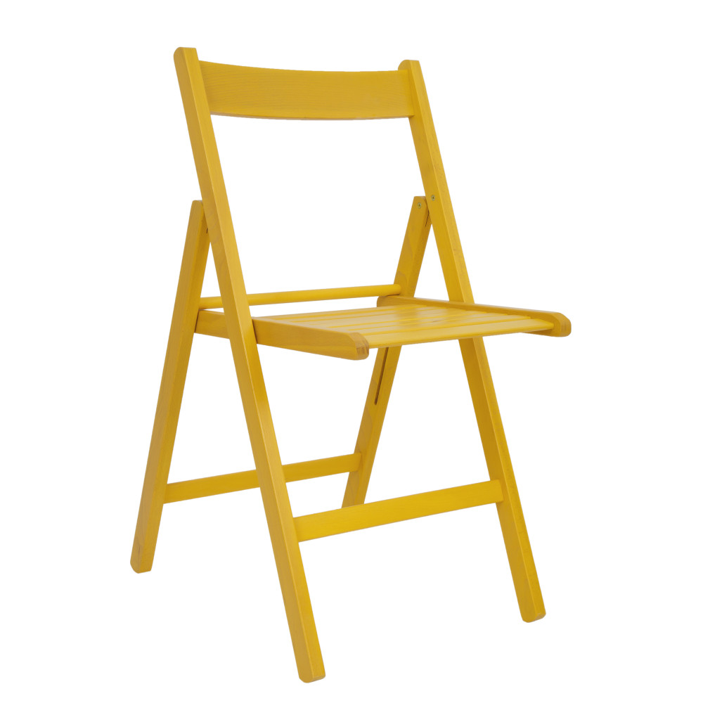 Scaun pliant Basic - cadru galben Scaun pliant Basic - cadru galben