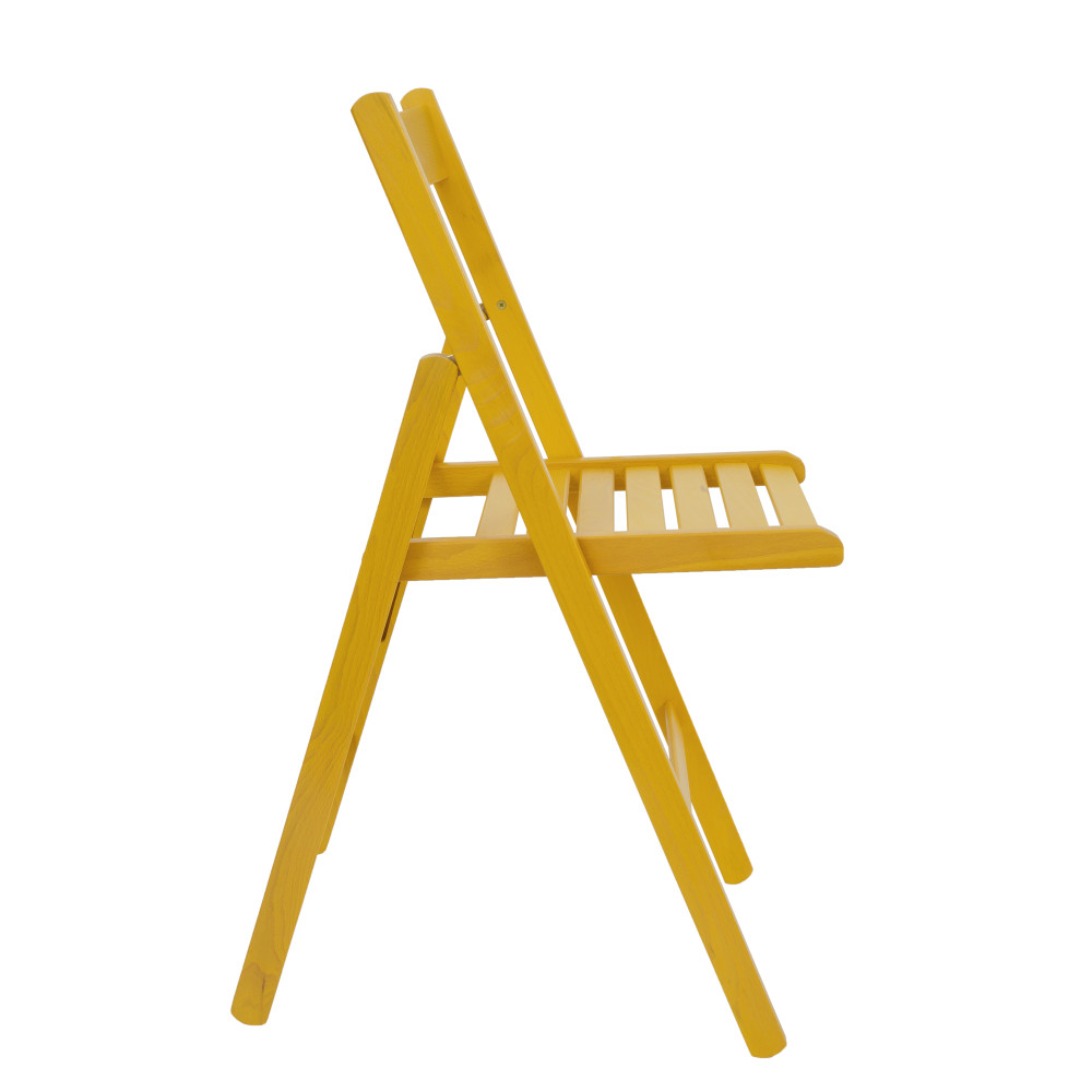 Scaun pliant Basic - cadru galben Scaun pliant Basic - cadru galben