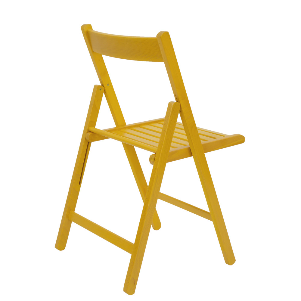 Scaun pliant Basic - cadru galben Scaun pliant Basic - cadru galben