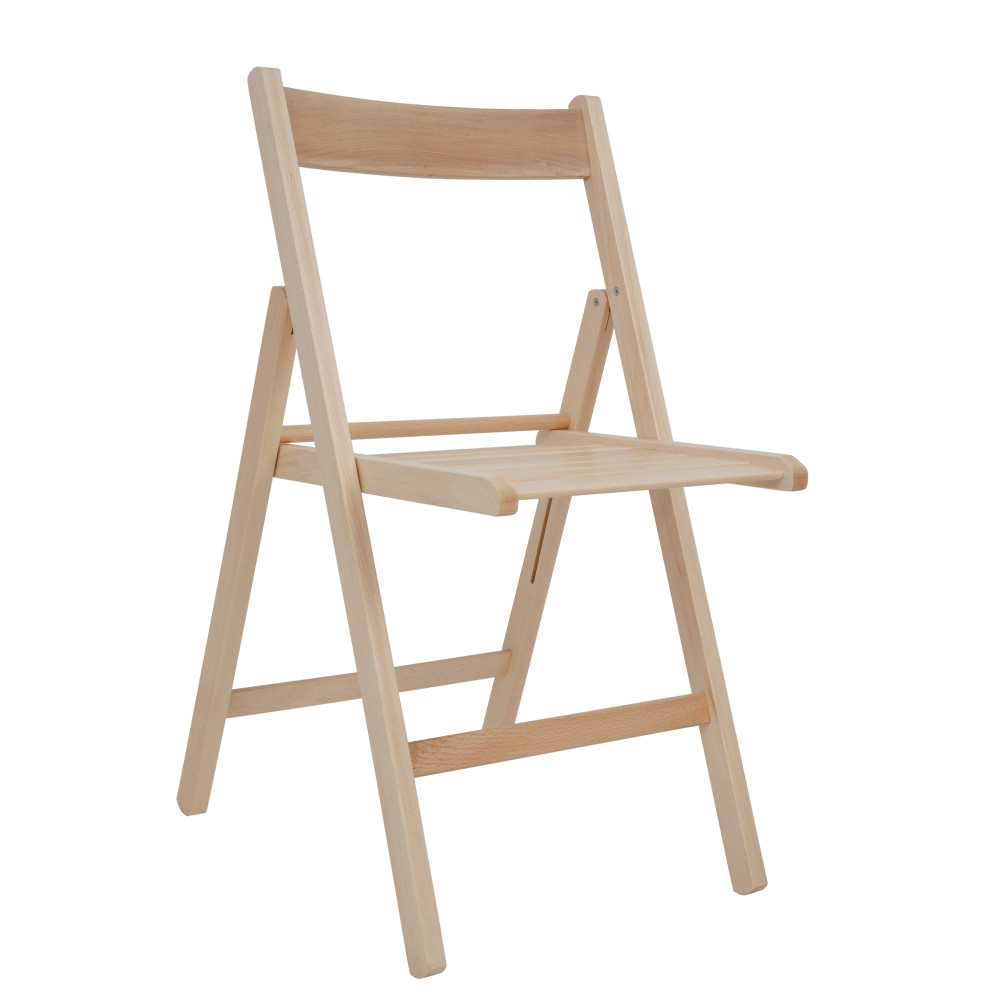 Scaun pliant Basic - cadru natur Scaun pliant Basic - cadru natur