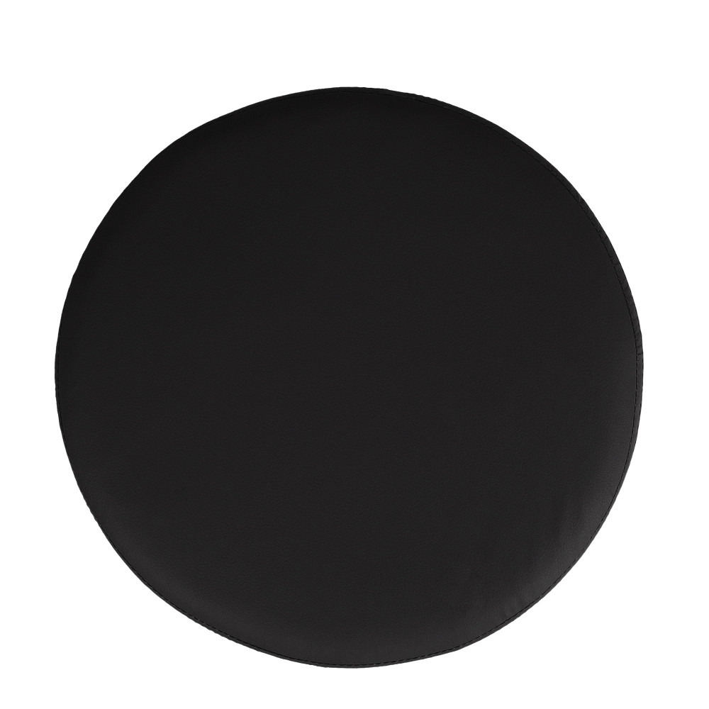 Taburet Bianca - imitatie piele POLY - negru