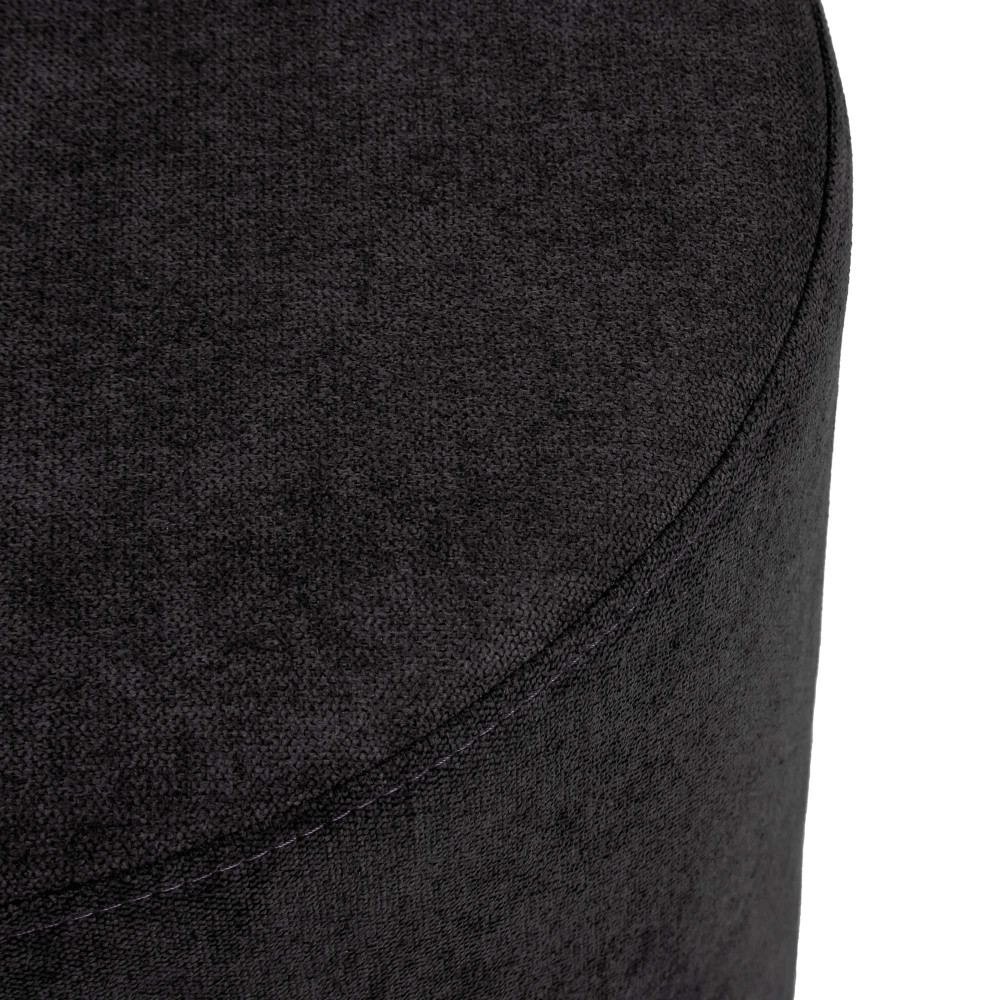 Taburet Bianca - stofa K06 - negru Taburet Bianca - stofa K06 - negru