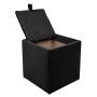 Taburet Box - stofa H01 - negru Taburet Box - stofa H01 - negru