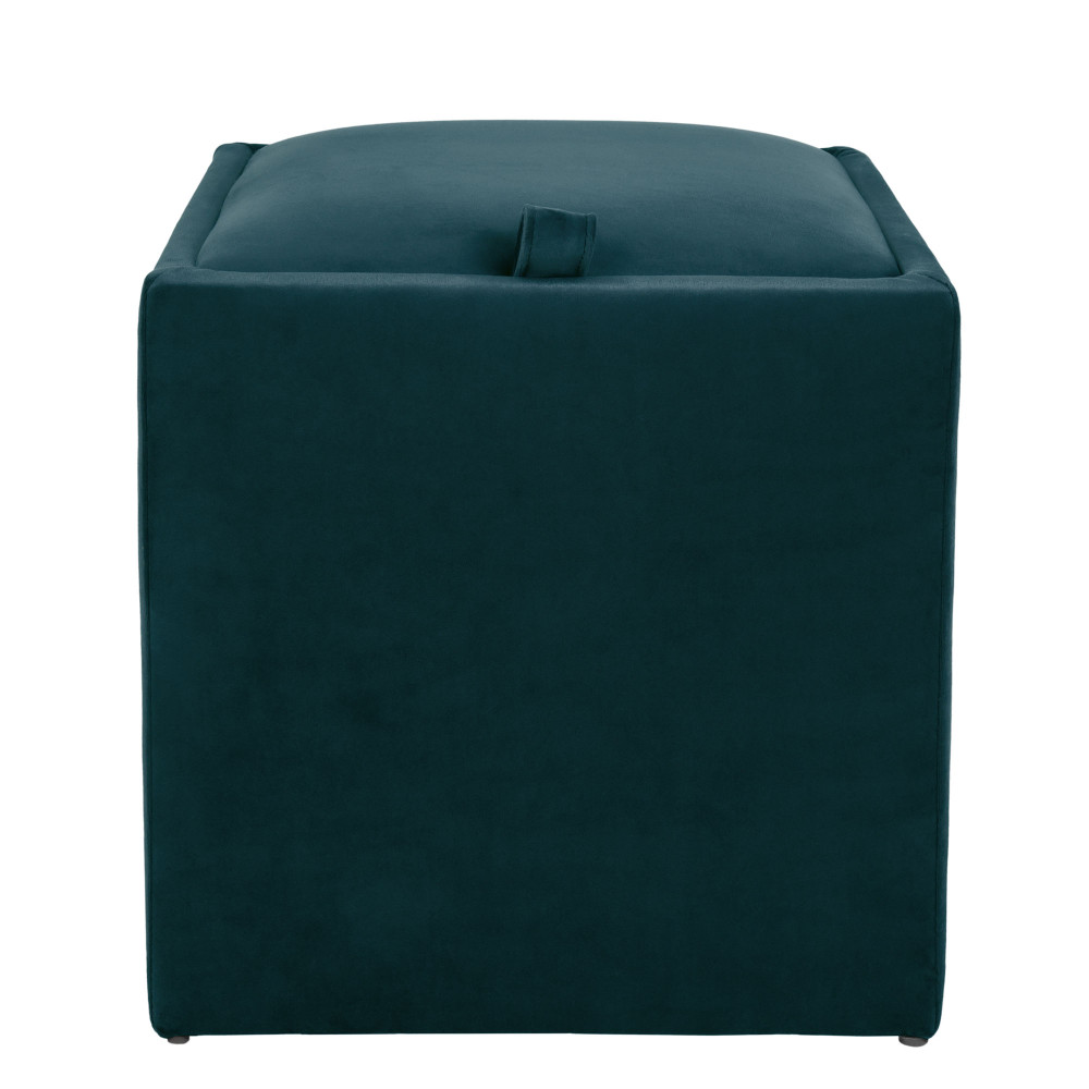 Taburet Box - stofa H13 - turcoaz
