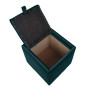 Taburet Box - stofa H13 - turcoaz