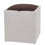 Taburet Box - stofa K08/K07 - crem/maro Taburet Box - stofa K08/K07 - crem/maro