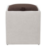 Taburet Box - stofa K08/K07 - crem/maro Taburet Box - stofa K08/K07 - crem/maro